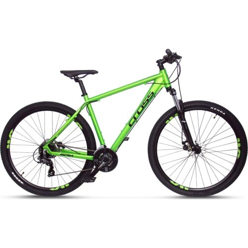 Горный велосипед Cross GRX 7 29", 21 скорость, размер 18" (46 см), зелёный