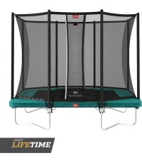 Batuts BERG Ultim Favorit Regular 280 Green ar drošības tīklu Comfort