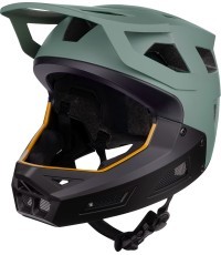 Helmet FORCE Drop // size: L-XL (58-61 cm) (black/green)