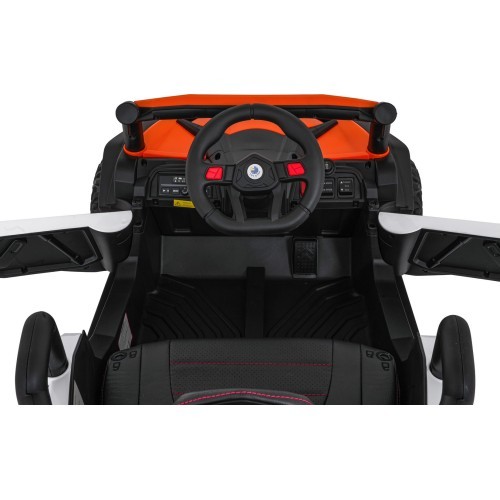 Bērnu elektromobilis bagijs Madman UTV-MX, balts