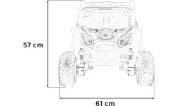 Bērnu elektromobilis Madman UTV-MX Buggy, melns