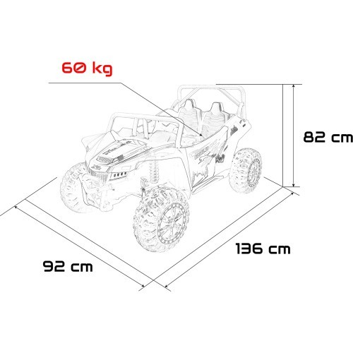 Elektromobilis Arctic Cat Buggy WILDCAT XX, dzeltens
