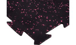 Heavy Duty Floor Mat inSPORTline Puzeko 50 x 50 x 1 cm - Black/Red