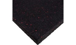 Izturīgs grīdas paklājs inSPORTline Proteko II 50 x 50 x 3 cm - Melns/sarkans