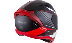 Motorcycle Helmet Cassida Aero Drome Black Pearl/Red/White/Gray