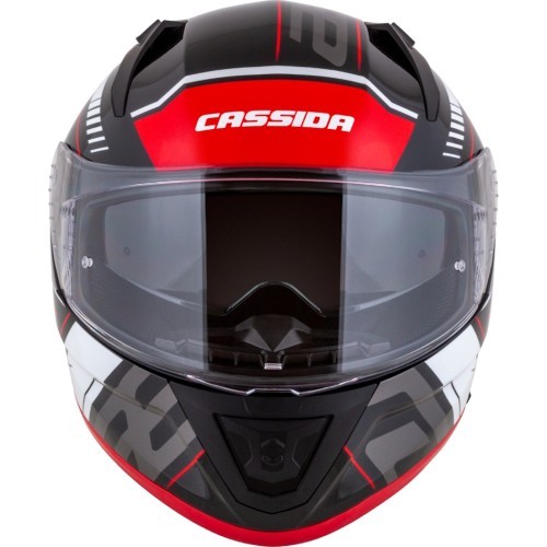 Motociklista ķivere Cassida Aero Drome Black Pearl/Red/White/Gray
