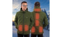Vīriešu apsildāmā jaka W-TEC HEATborg - Haki
