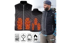Vīriešu apsildāmā veste inSPORTline WARMhim - Melna