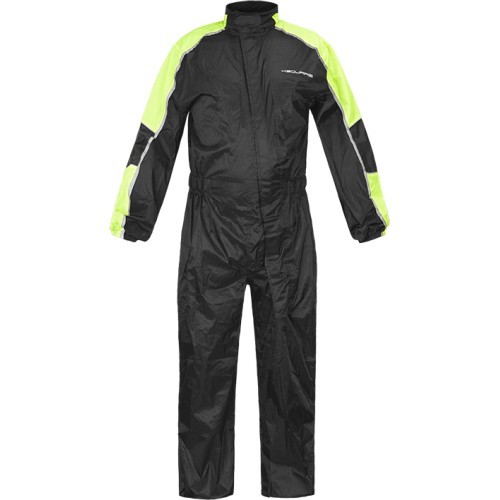 Motorcycle Rain Suit Nox/4Square - Black-Fluo Yellow