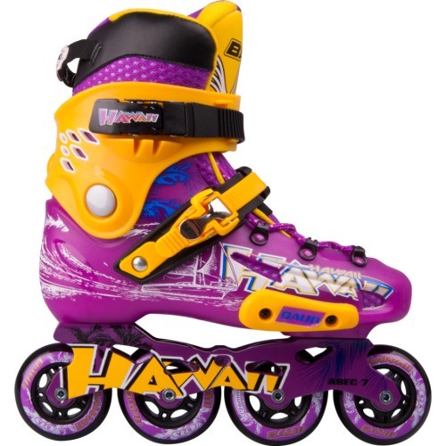 Роликовые коньки фиксированного размера Baud BD276 - Violet-Yellow