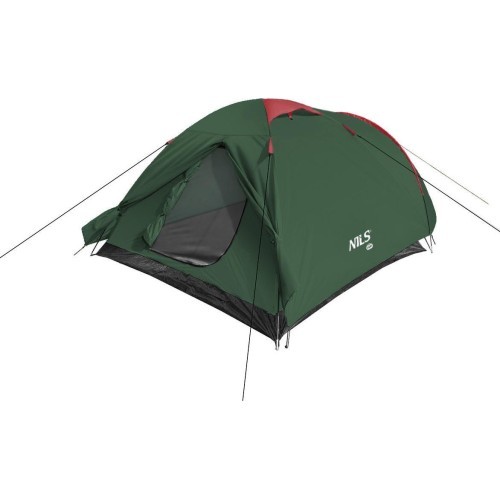 Kempinga telts Nils Camp Rocker NC6013, zaļi sarkana