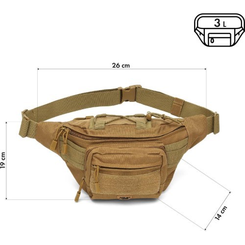 NC3906 HIP BAG SAND NILS CAMP