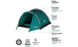 NC6010 GREEN CAMPING TENT HIKER NILS CAMP