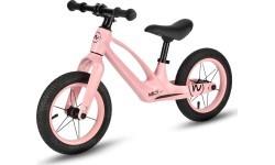 Balansa velosipēds NILS Fun RB901 LED ar 12 collu piepūšamiem riteņiem, rozā
