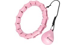 HHW11 PLUS SIZE HULA HOOP LIGHT PINK WITH WEIGHT HMS