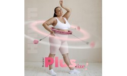 HHW11 Plus Size gaiši rozā hula riņķis ar svaru HMS