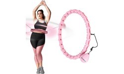 HHW11 Plus Size gaiši rozā hula riņķis ar svaru HMS
