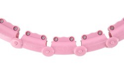 HHW11 PLUS SIZE HULA HOOP LIGHT PINK WITH WEIGHT HMS