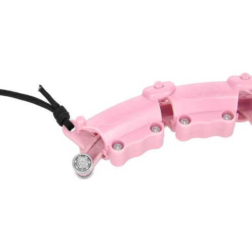 HHW11 PLUS SIZE HULA HOOP LIGHT PINK WITH WEIGHT HMS