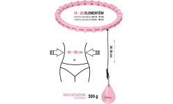 HHW11 Plus Size gaiši rozā hula riņķis ar svaru HMS