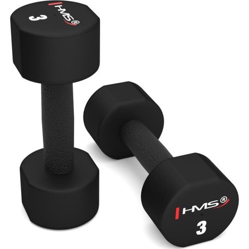 Poliuretāna TPU hanteles HPT HMS - 2 x 3 kg