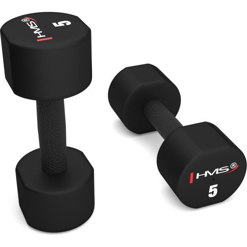 Poliuretāna TPU hanteles HPT HMS - 2 x 5 kg