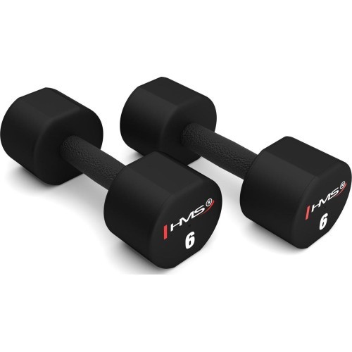 Poliuretāna TPU hanteles HPT HMS - 2 x 6 kg