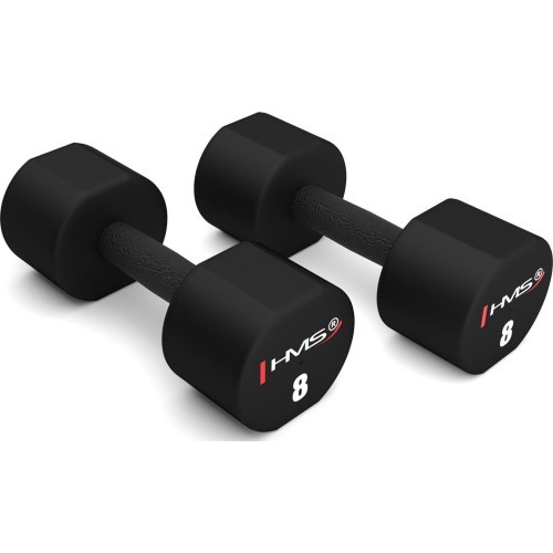 Poliuretāna TPU hanteles HPT HMS - 2 x 8 kg