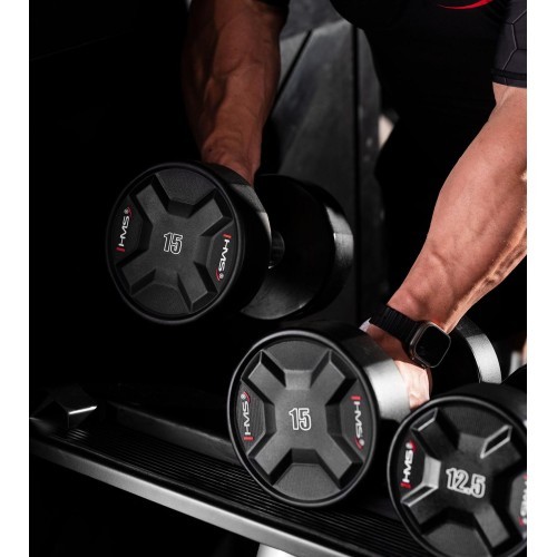 HPC POLYURETHANE DUMBBELL CPU HMS - 15 kg