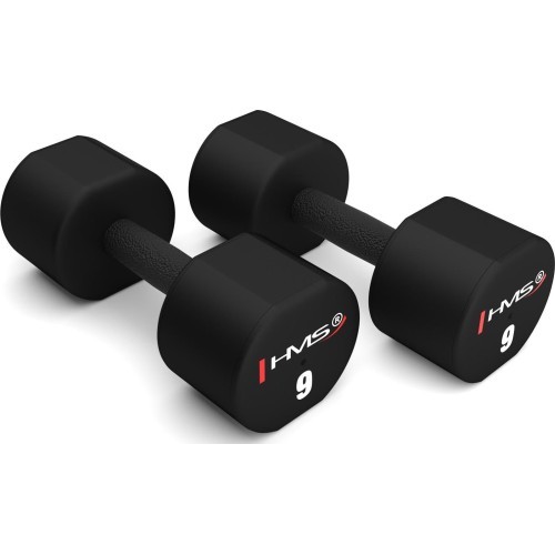 Полиуретановые гантели TPU HPT HMS - 2 x 9 kg