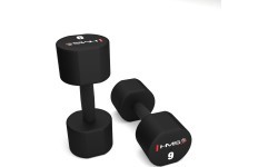 Полиуретановые гантели TPU HPT HMS - 2 x 9 kg