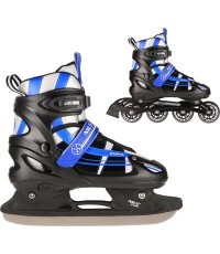 NH18366A 2IN1 IN-LINE SKATES/HOCKEY ICE SKATES - White/Pink