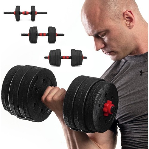 SGP15 COMPOSITE BARBELL AND DUMBBELLS SET HMS - 20 kg