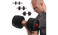 SGP15 COMPOSITE BARBELL AND DUMBBELLS SET HMS - 20 kg