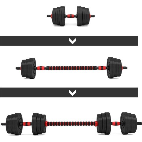 SGP15 COMPOSITE BARBELL AND DUMBBELLS SET HMS - 20 kg