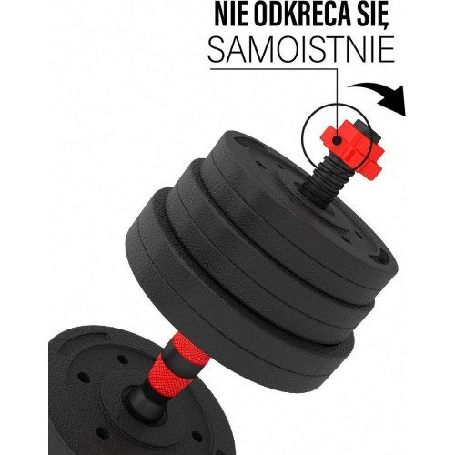 SGP15 kompozīta stieņa un hanteļu komplekts HMS - 20 kg