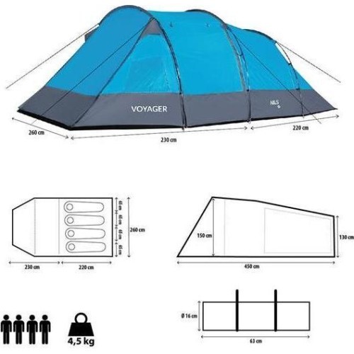 Кемпинговая палатка NC3027 Voyager Nils Camp