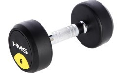 HG PRO RUBBER DUMBBELL HMS - 6 kg