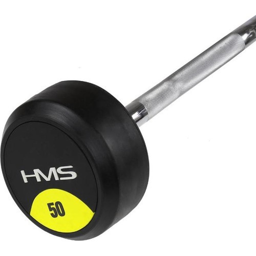 GSL-50 изогнутый гриф с резиновым покрытием HMS - 50кг