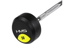 GSL-50 изогнутый гриф с резиновым покрытием HMS - 50кг