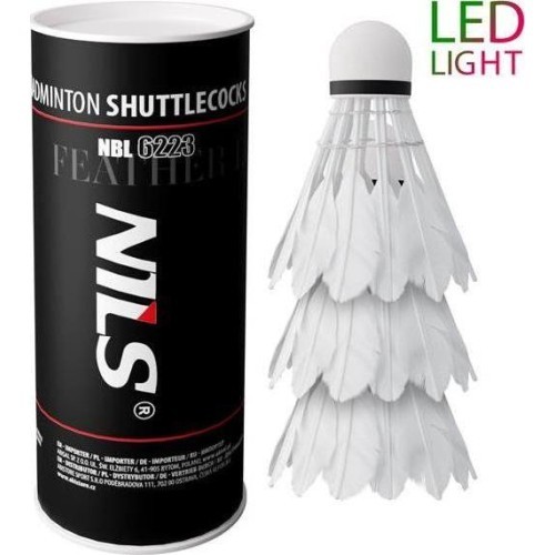 Перьевые воланы с LED NBL6223 Nils, 3 шт.