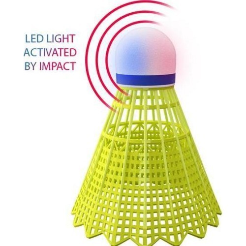 NBL6293 NYLON SHUTTLECOCKS LED MULTICOLOR PACK OF 3 NILS