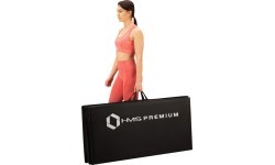 Gymnastic Foldable Mattress HMS Premium MGS01 2400x1200mm, Black