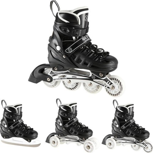 Skrituļslidas un slidas 4 vienā NILS EXTREME NH10905 - Melna