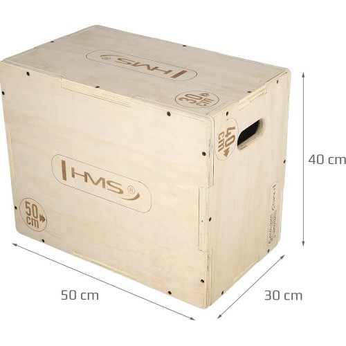 Pliometriskā kaste DSC04 50x40x30 cm HMS