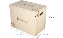 Pliometriskā kaste DSC04 50x40x30 cm HMS