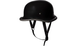 Открытый мотошлем в ретро-стиле Sodager DH-001 - Black Glossy