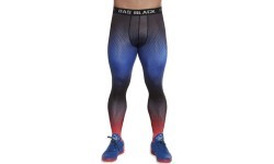 Мужские спортивные легинсы BAS Black Quantum - Сине-красный