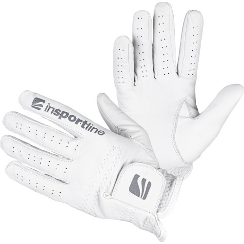 Men’s Leather Gloves inSPORTline Elmgreen - Creamy White