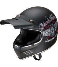 Motociklu ķivere W-TEC Black Heart Retron - Angerwheel sudraba
